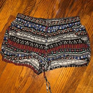 Aztec print shorts size medium